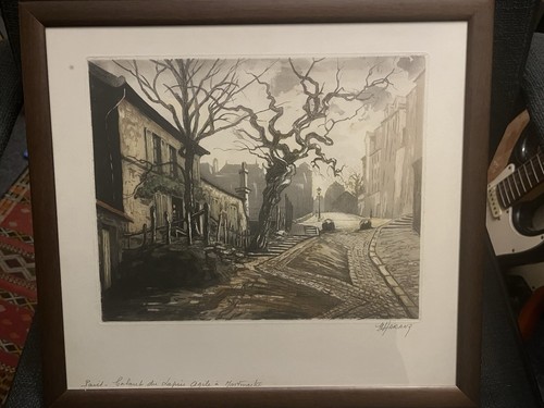 Marcel harang signed aquatint - harang,