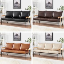 Modern 3-Seater Faux Leather