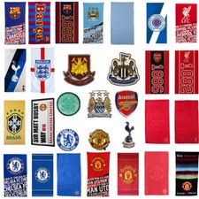 Football Towels & Badges Selection Fan Club Gift Home bath Official Licensed