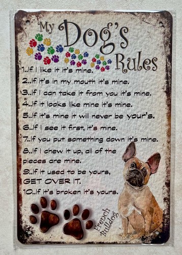 Dogs rules french bulldog - dogs,