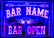 personalied bar sign mancave