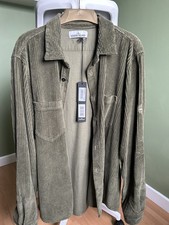 Stone Island A/W 19 Corduroy Overshirt - Dark Green - Size L