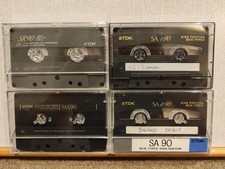 Bundle 4x TDK Type II Cassette Tapes. 2x SA90 1x SA-X90 1x SR90 1990's Era.
