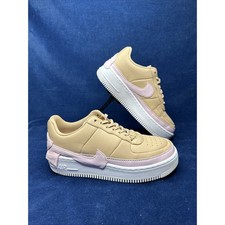 Nike Air Force 1 AF1 Jester Bio Women’s Beige Pink Trainers Shoes Uk6 / Eu40 VGC