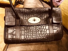 Genuine Mulberry East West Bayswater Bag In Chocolate Brown