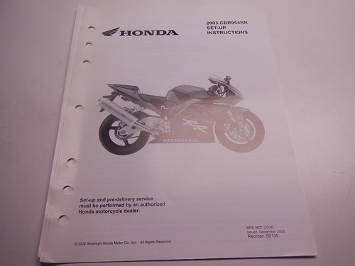 2003 honda cbr954rr set - 2003,
