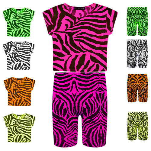 Girls zebra crop top - zebra, kids