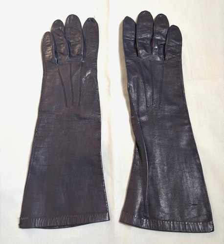 Vintage navy leather evening - navy,