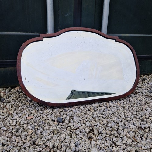Vintage bevelled wall mirror - vintage,