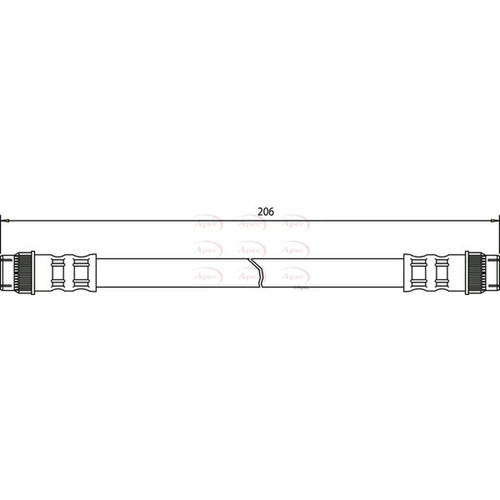 Apec brake hydraulic hose - apec,