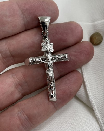 Sterling silver crucifix - sterling,