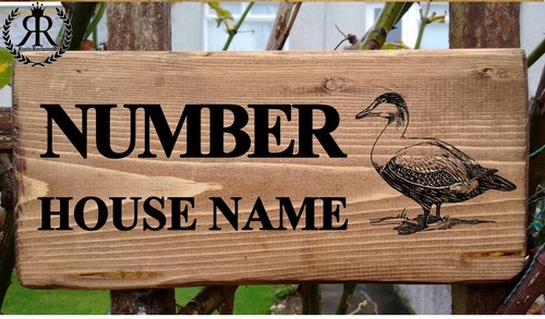 Personalised wooden house duck - house,