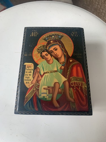 Vintage russian lacquered - lacquered, box