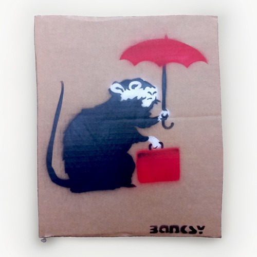 Banksy dismaland art cardboard - banksy,