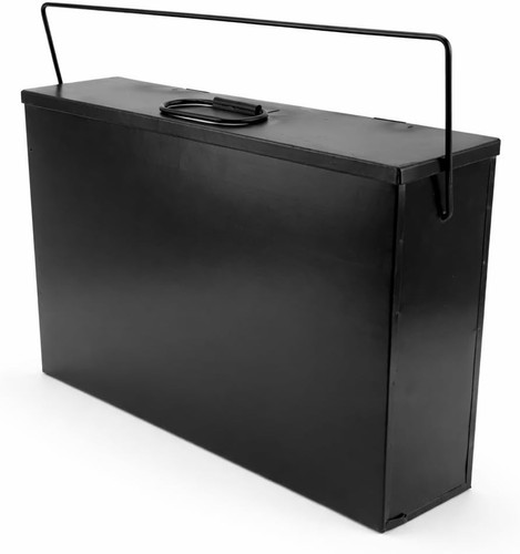 Black ash carrier box - black,