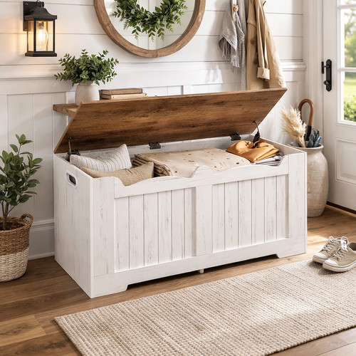 Storage chest farmhouse lift - storage,