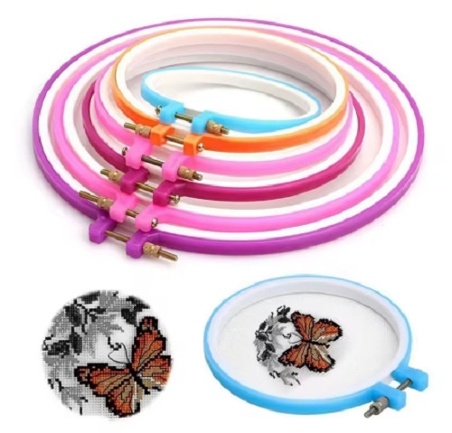 Pcs plastic embroidery hoop - plastic,