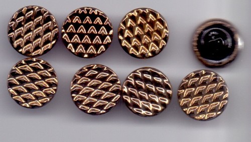 Vintage glass buttons - 8,