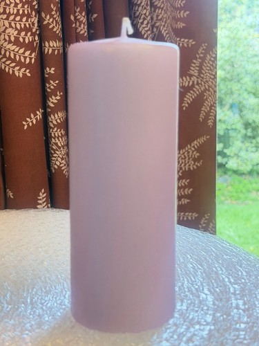 Lilac pillar candle 18x7cm - pillar,