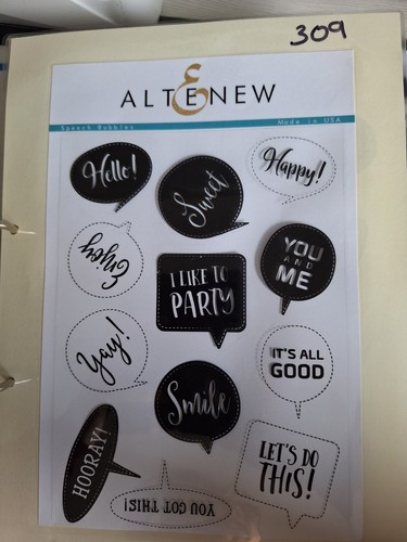 Altenew bubble words set - altenew,