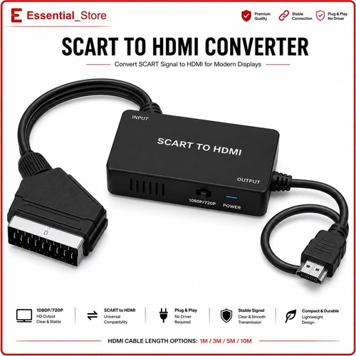 Scart hdmi converter - scart, to
