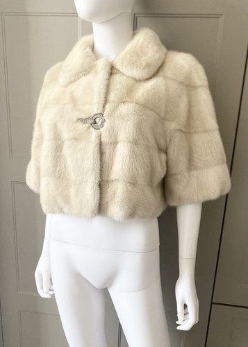 Real pearl ivory mink fur - pearl, /ivory