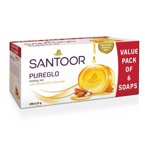 Santoor pureglo glycerine - santoor, soap