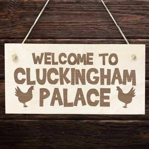 Funny chicken sign engraved - chicken,
