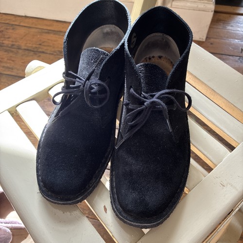 Clarks originals black suede - originals,