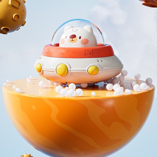 Spacecraft shape flying saucer - spacecraft,