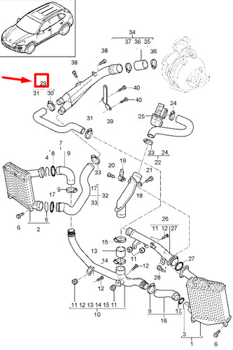 Porsche cayenne 92a charge air - charge,