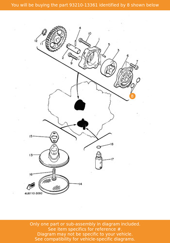 Yamaha ring 93210 13361 oem - o-ring,,