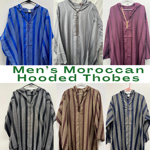 Men moroccan djellaba hooded - men's,