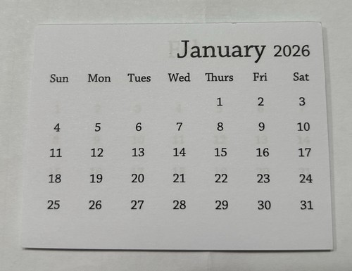 2026 mini calendar - mini, 3