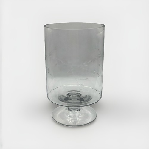 Vintage etched glass - etched,
