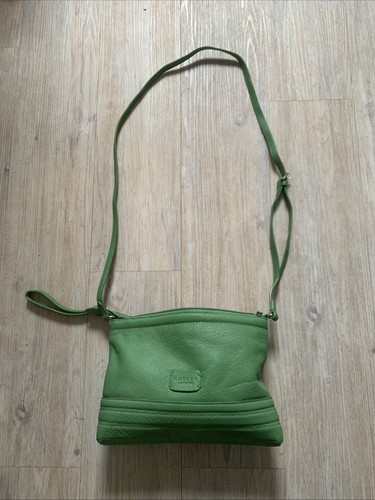 Radley green leather crossbody - radley,