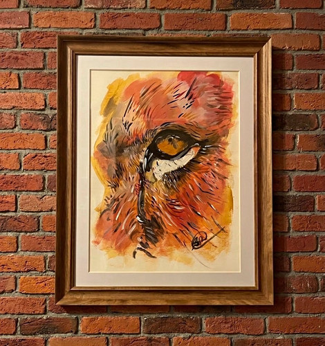 Lion acrylic canvas - lion,