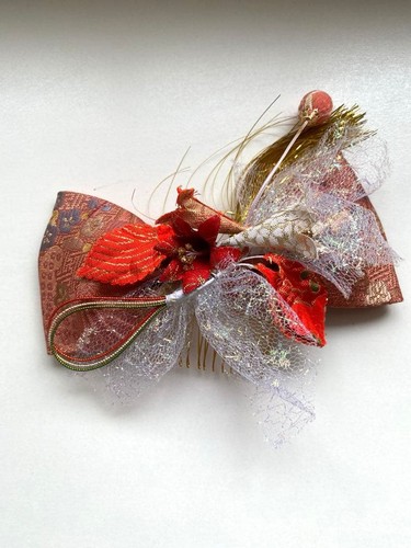 Japanese pattern cloth flower