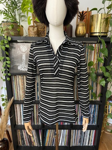 Vintage 1970s black silver - vintage,