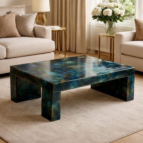 Labradorite console table with - console,