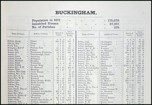 1873 buckinghamshire the - 1873., buckinghamshire.