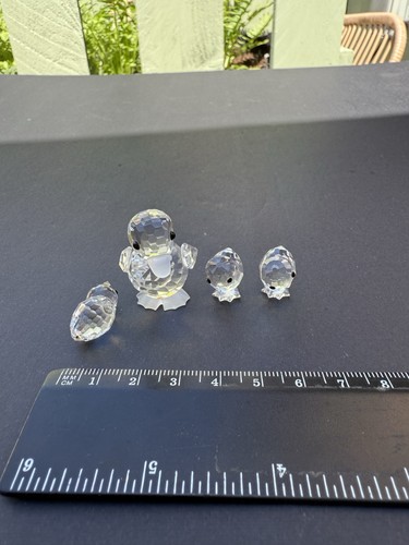 Swarovski crystal duck family - duck,