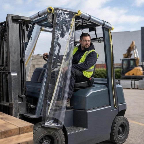 Clear forklift cab enclosure - clear,