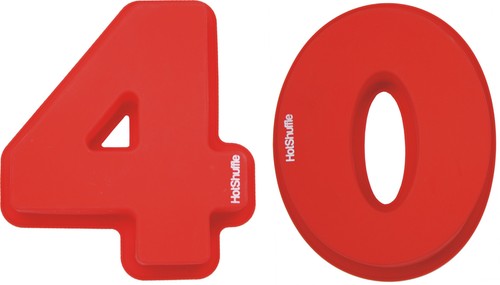 Large silicone number cake - number, 40