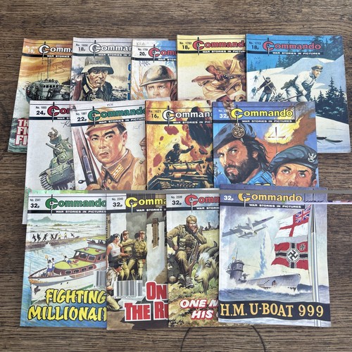 Job lot old commando comics - job,