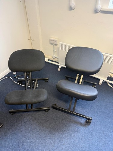 Black ergonomic kneeling - ergonomic, chair