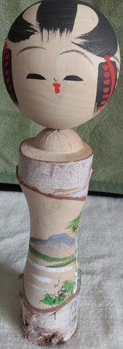 Signed kokeshi doll 27cm 298 - signed, 0.298
