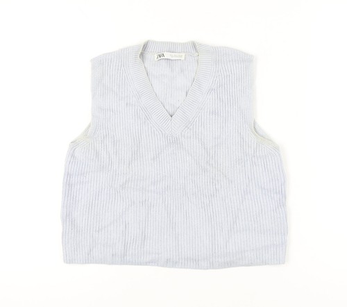 Zara women grey knit - grey,