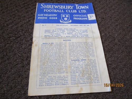 Shrewsbury town - town , v 