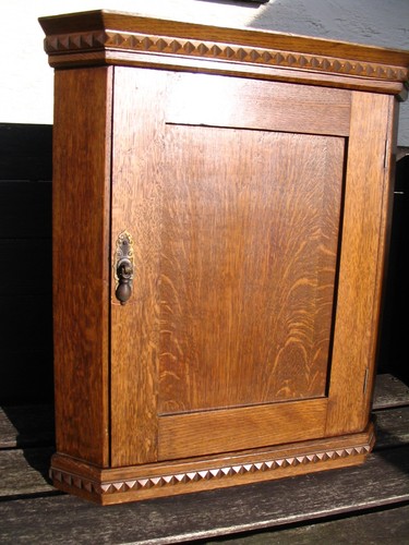 Oak corner cupboard - corner,